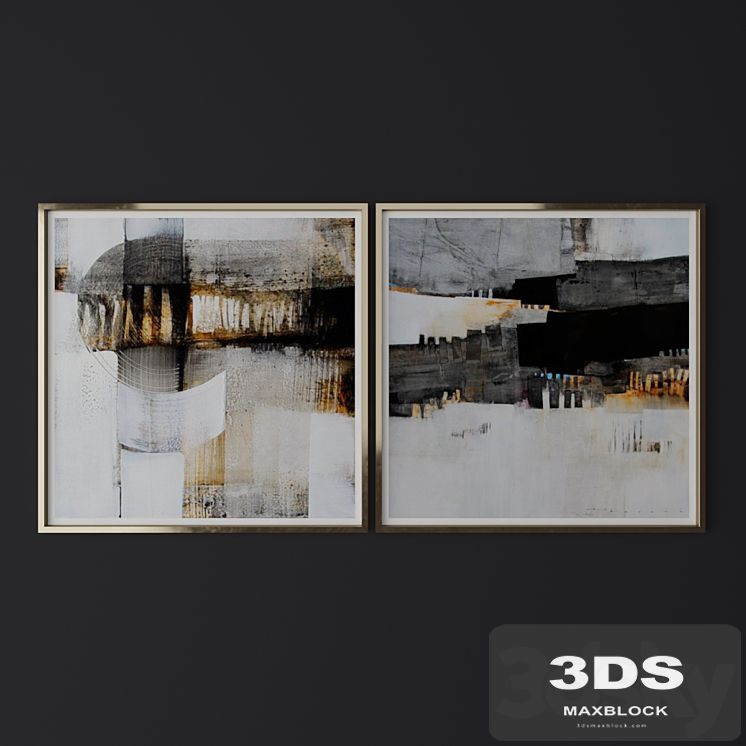 Set of contemporary art 24