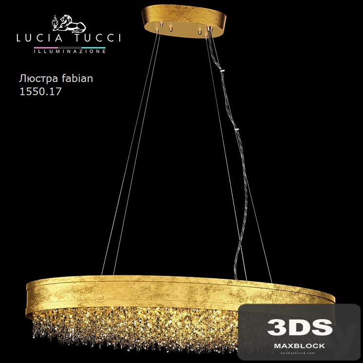 Chandelier fabian 1550.17 oro LED