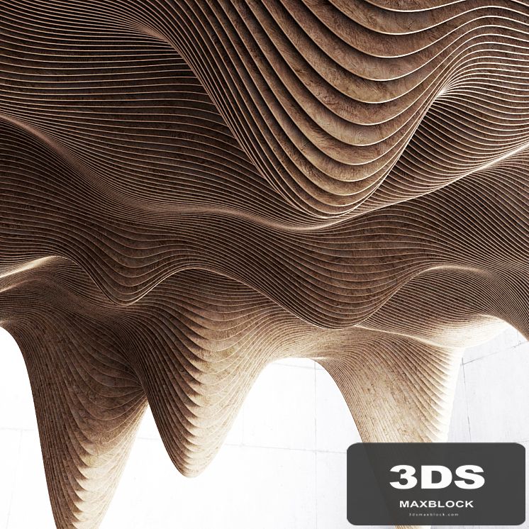 Parametric decor holl / Parametric decor hall