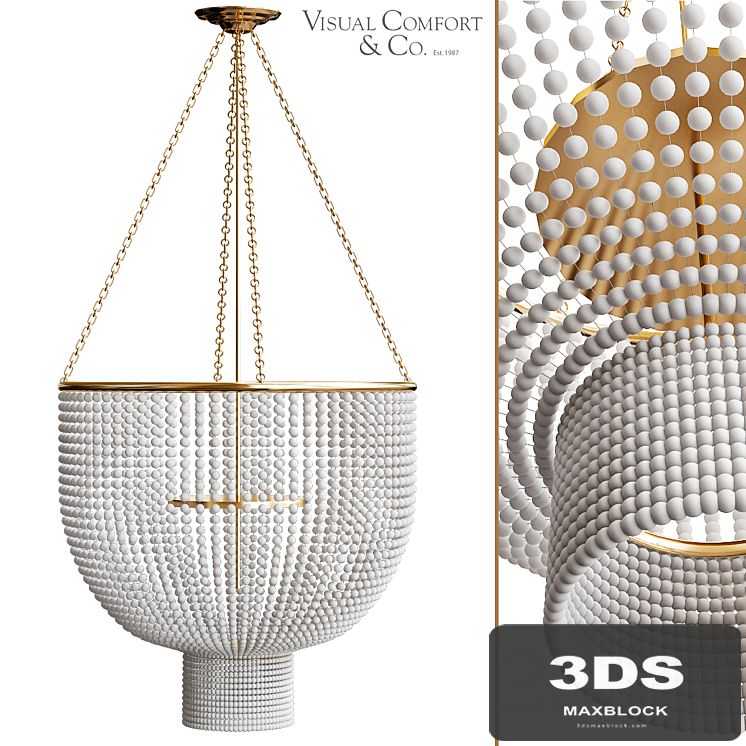 Jacqueline Two-Tier Chandelier by Visual Comfort