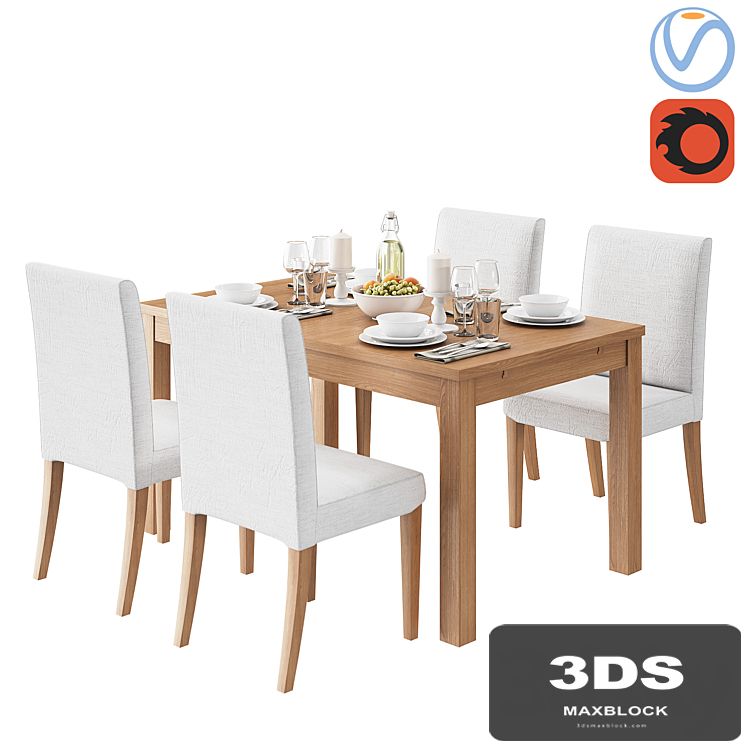 IKEA HENRIKSDAL BJURSTA 4 Person