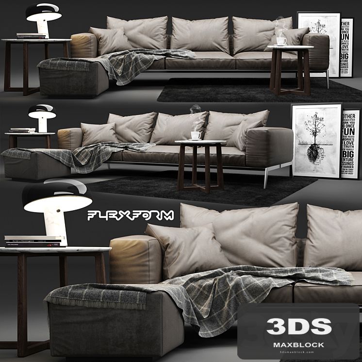 Flexform Lifesteel Sofa