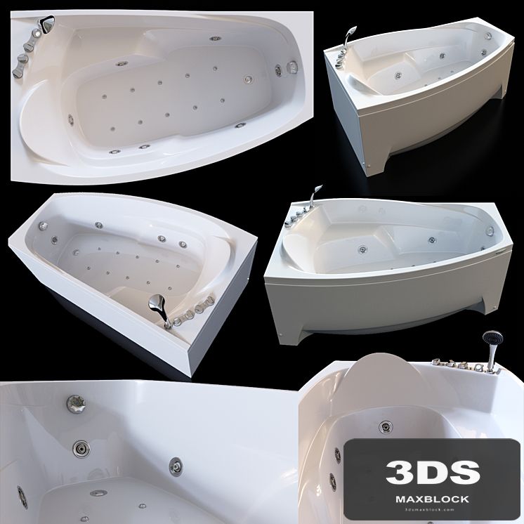 Acrylic hydromassage bath Doctor Jet Laluna
