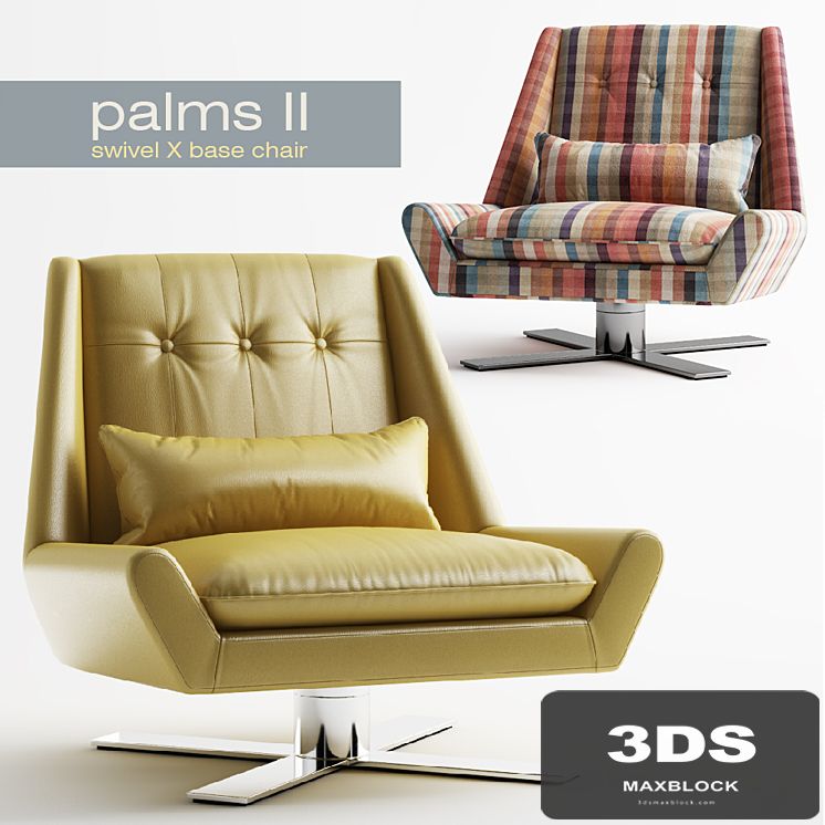 Palms II - Swivel X Base Chair