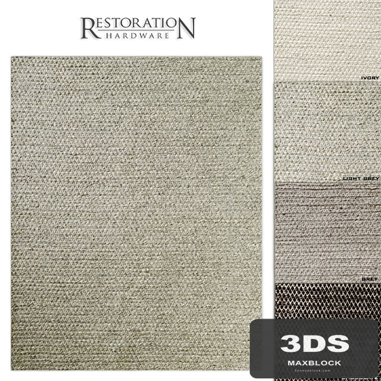 RH Chunky Mini-Diamond Wool Rug