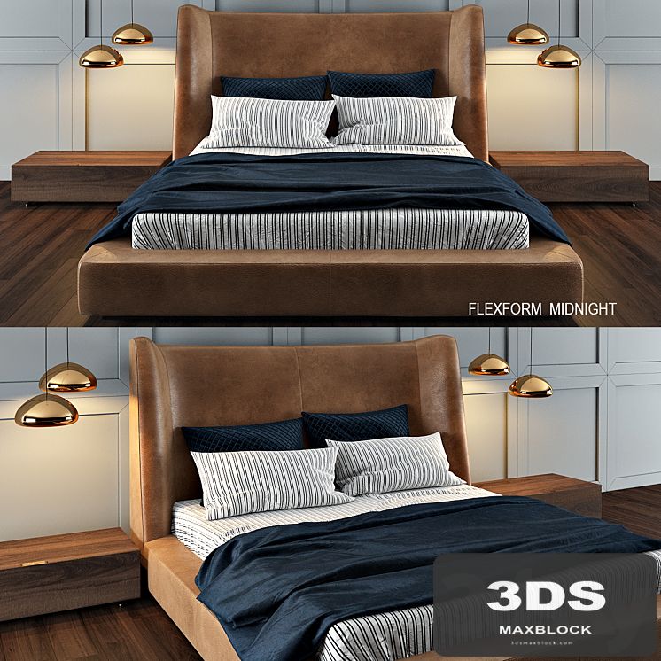 Flexform bed MIDNIGHT
