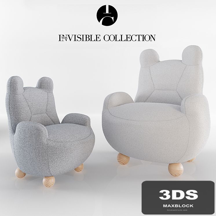 ARMCHAIR BABY BEAR and PAPA BEAR - theinvisiblecollection
