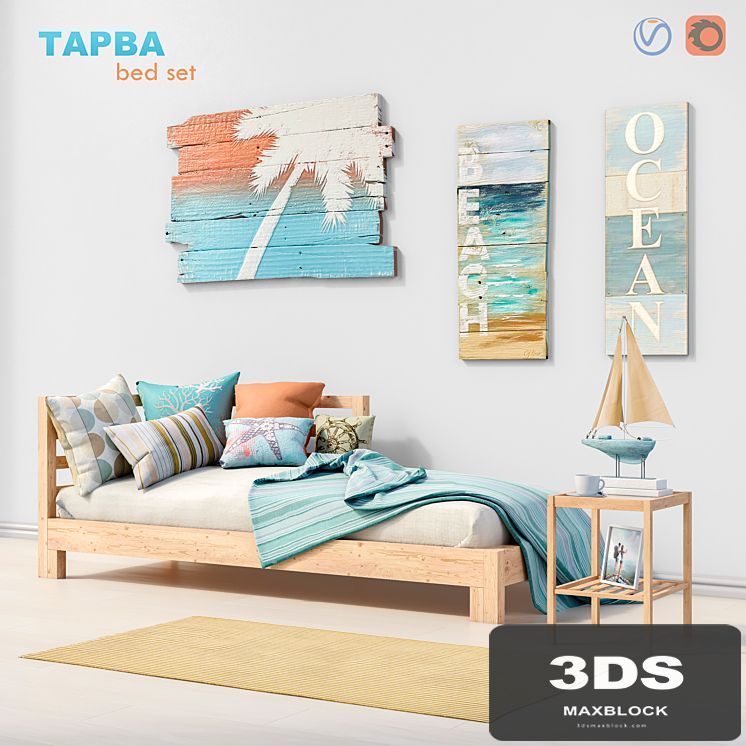 Bed daybed IKEA TARVA set 1