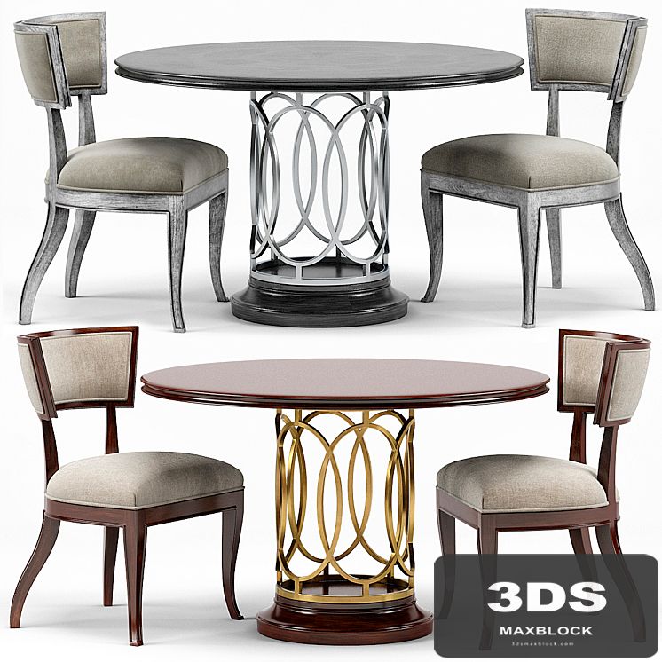 Sabrina Round Dining Table, Sadowa Dining Chair
