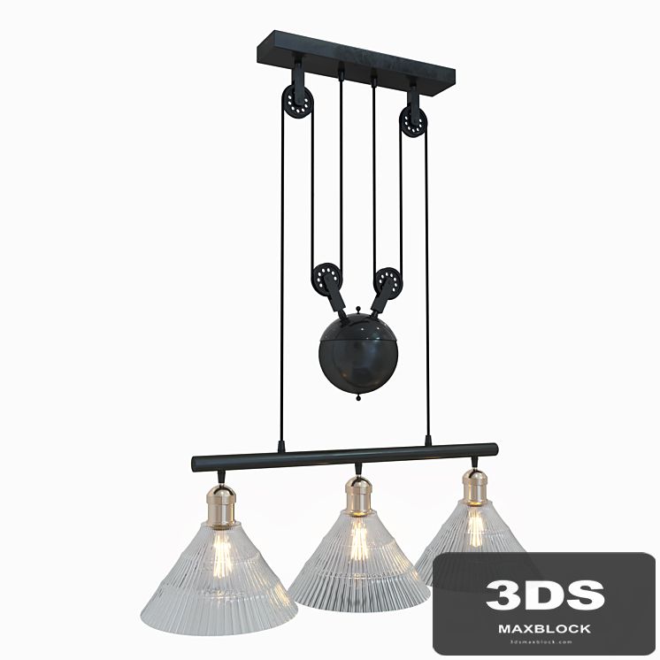 Suspended chandelier "Neuwied"
