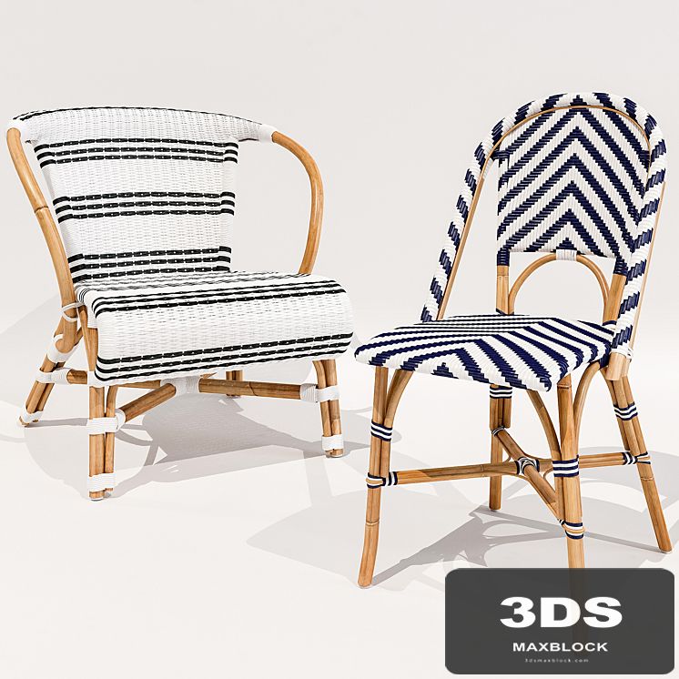 Monaco and Chevron Riviera chairs Serena and Lily