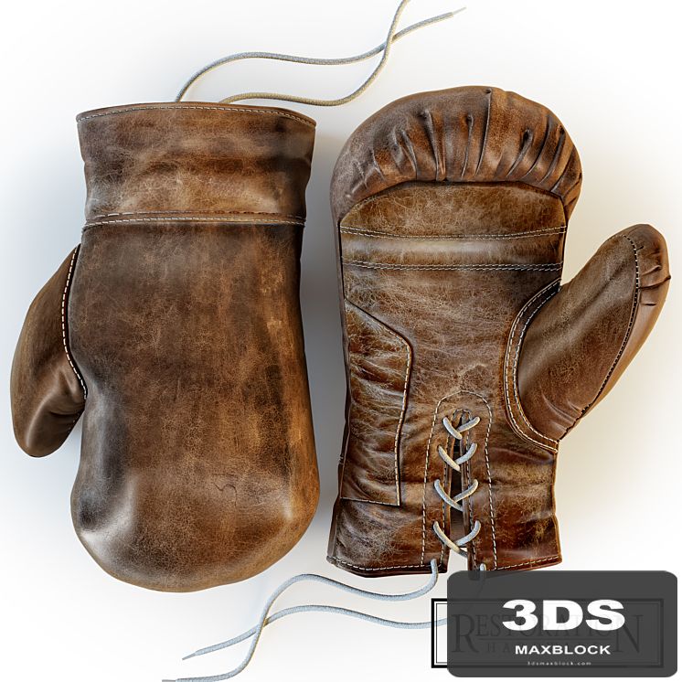 Restoration Hardware, Vintage Leather Boxing Gloves