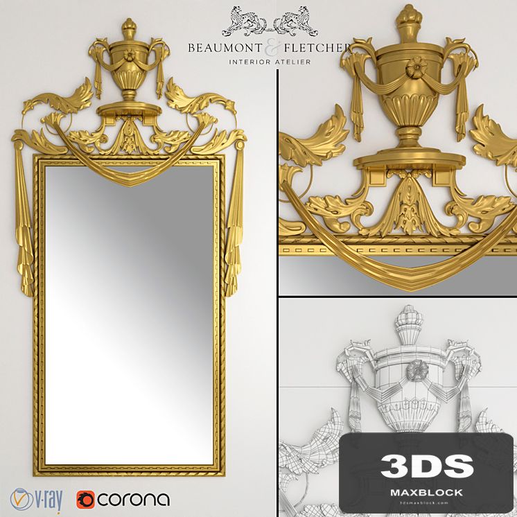 Beaumont & Fletcher Adam mirror