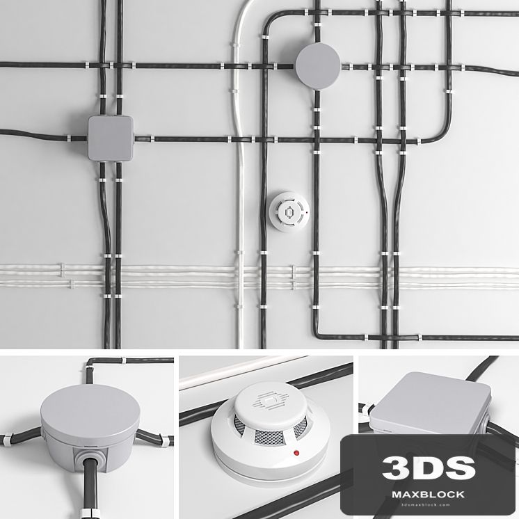 A set of wires for electrical wiring.