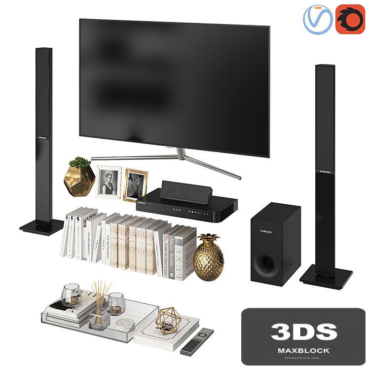 Living Room White Gold