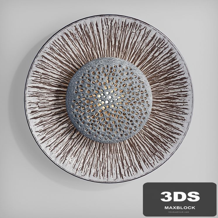 Danish ceramic wall sconce