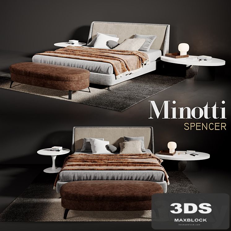 Minotti Spencer Bed