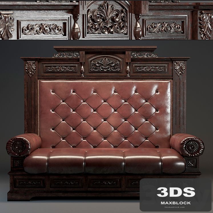 Antique sofa 19-20 century.