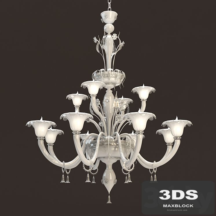 Veneziano 12 Lights Murano Chandelier