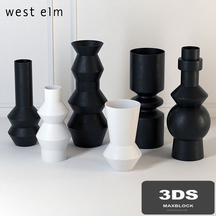 West Elm Totem Vases