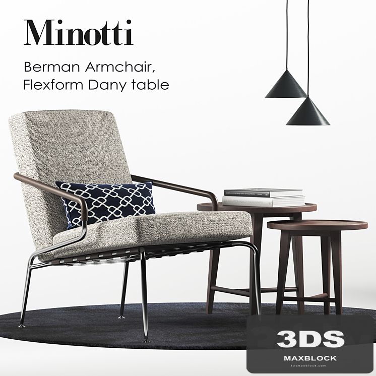 Minotti Berman armchair set