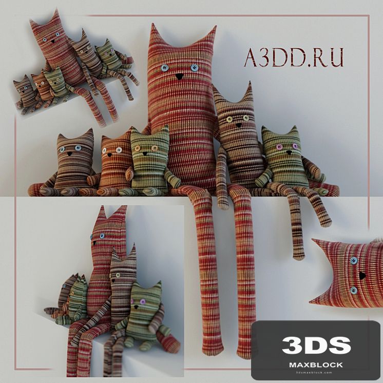Cats knitted