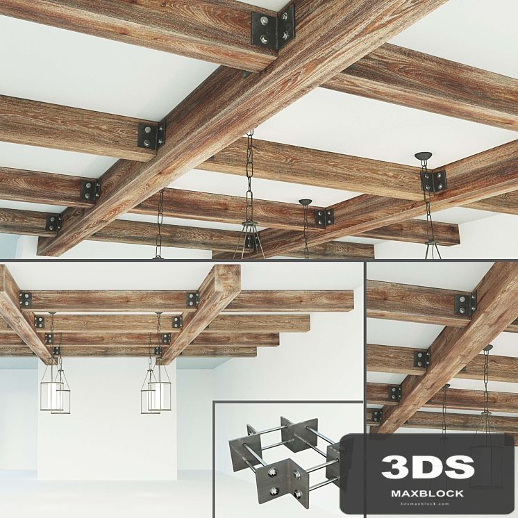 Ceiling beams wooden