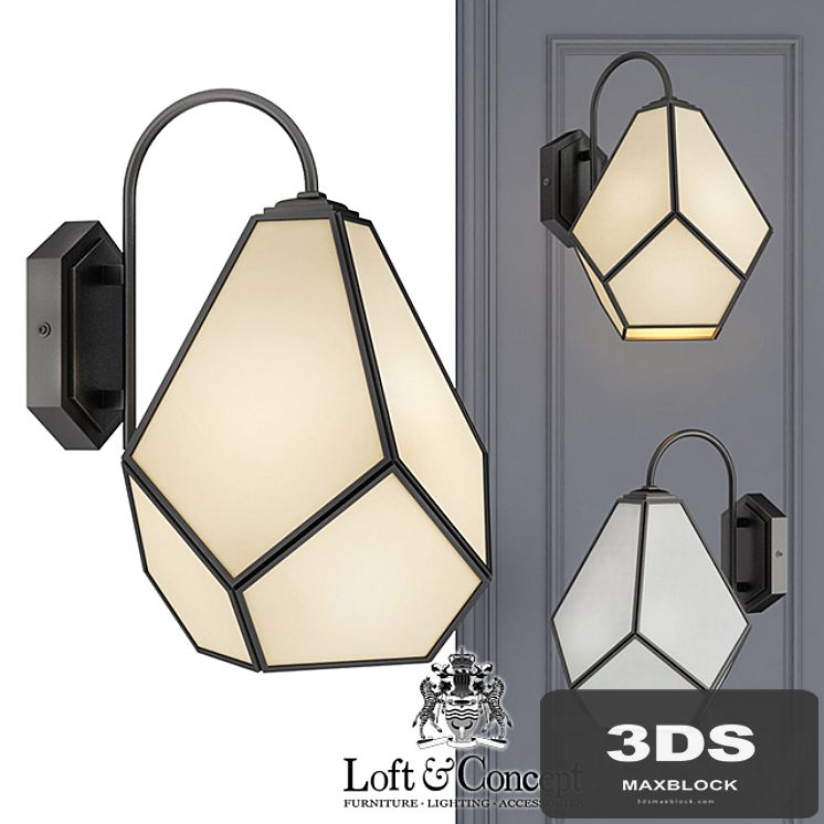 Sconce Geometry Glass Light Bra Milk