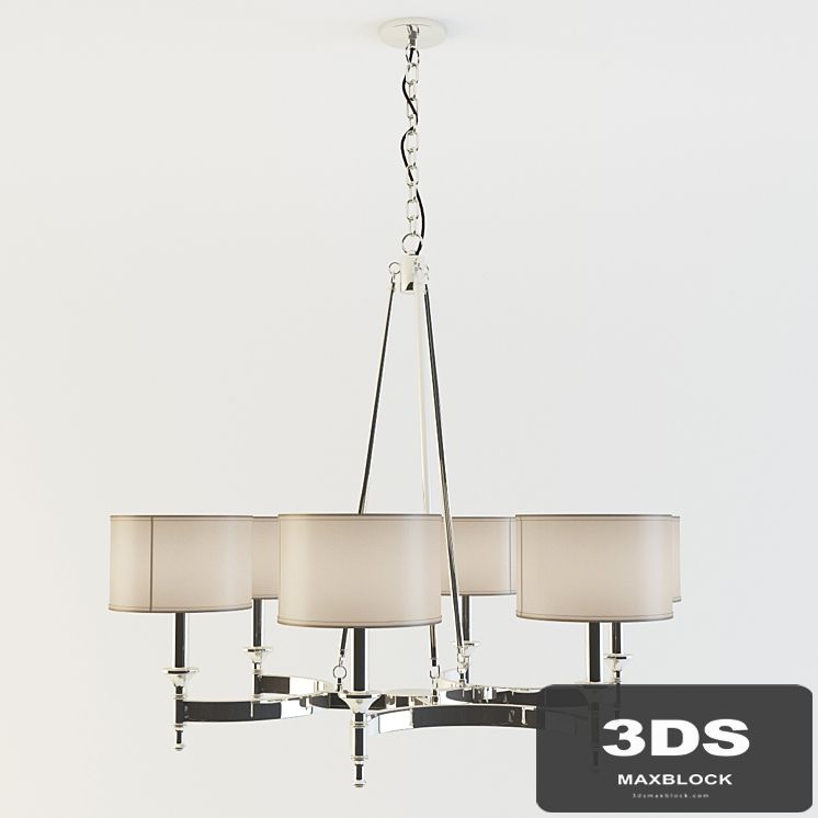 Pembroke 6-Light Chandelier in Polished Nickel