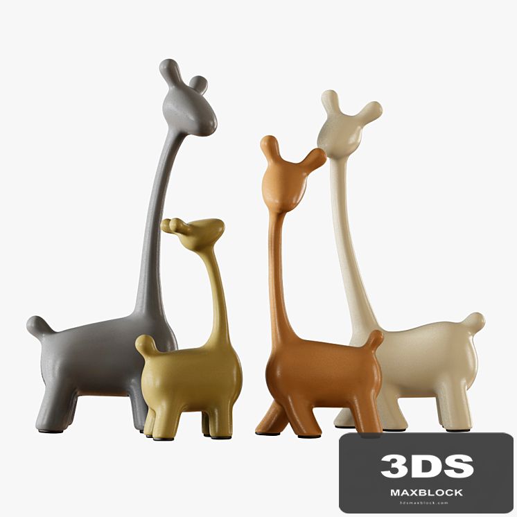Figurines a family of deer