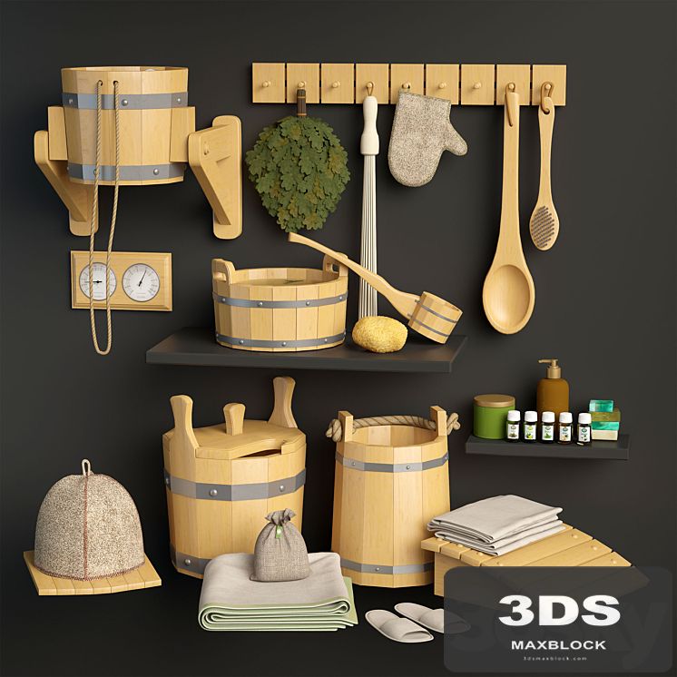 Set for sauna