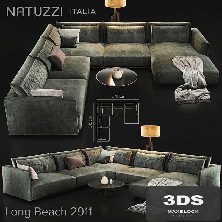 Sofa natuzzi LongBeach 2911