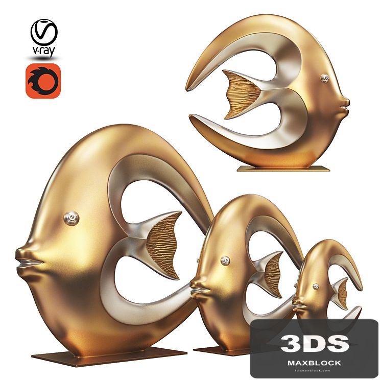 Fish statuette