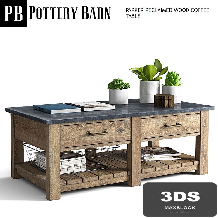 Parker Reclaimed Wood Coffee Table