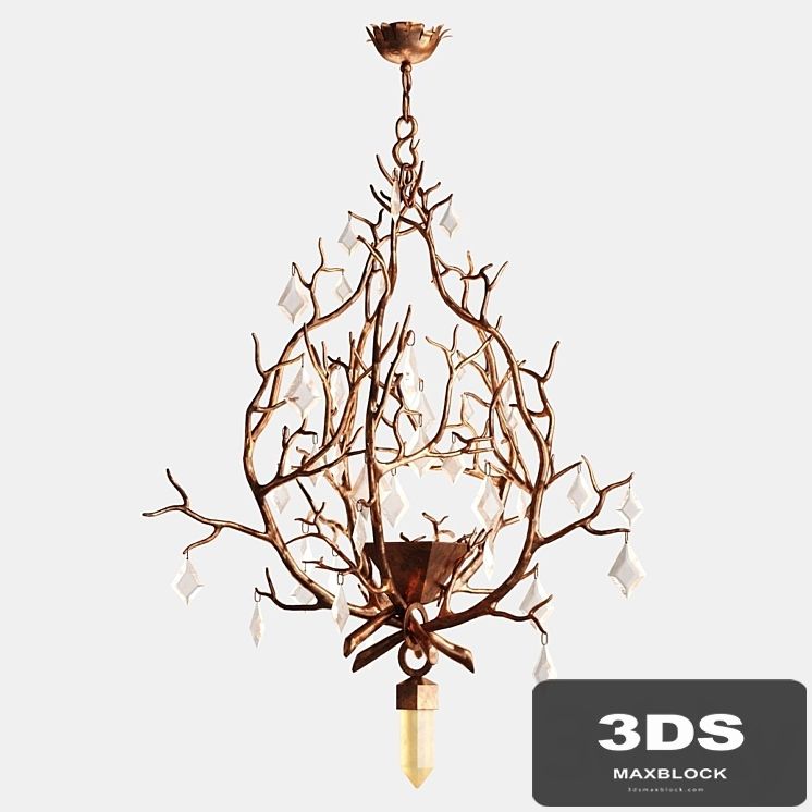 Herve van der Straeten CHANDELIER with Crystals