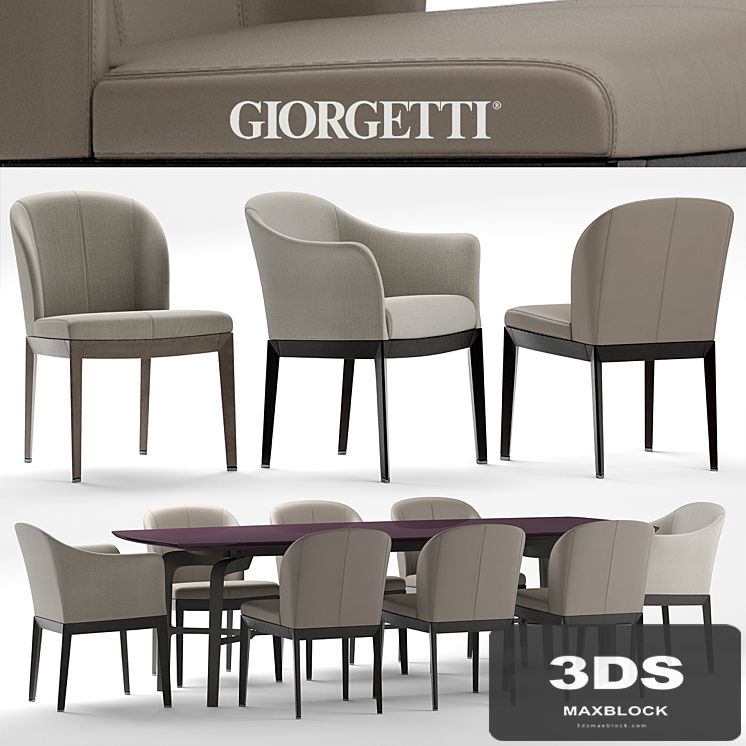 Table and chairs giorgetti normal
