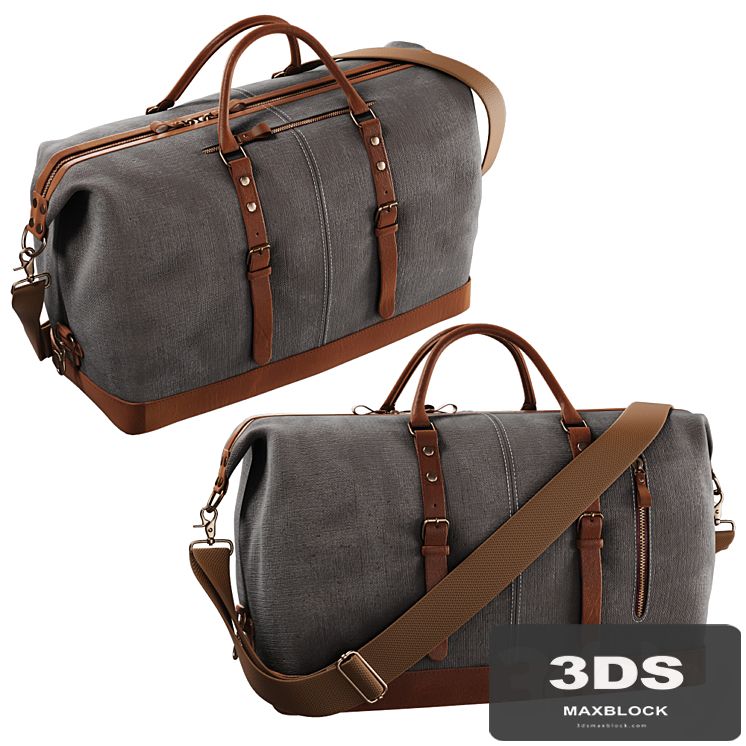 S-ZONE Trim Travel Tote Duffel Shoulder Handbag Weekend Bag
