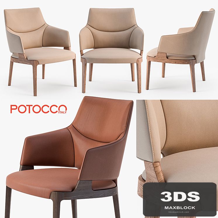 Potocco Velis lounge armchair