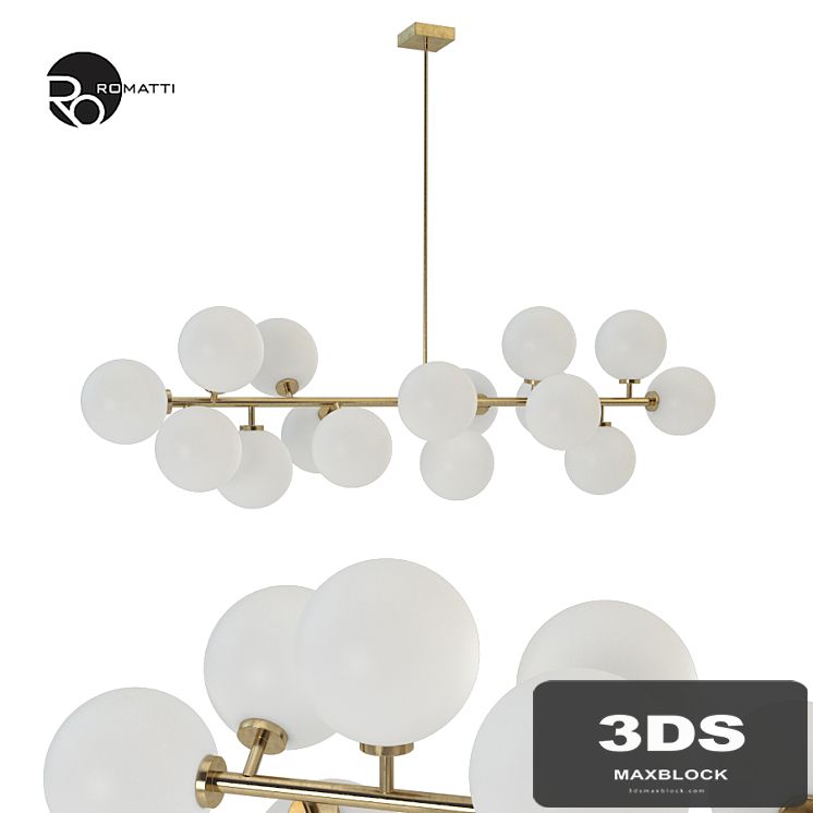 Chandelier Inflora 16 plafonds
