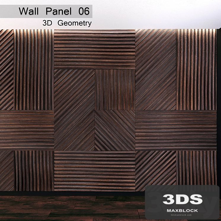 Wall Panel 06. 3D Geometry