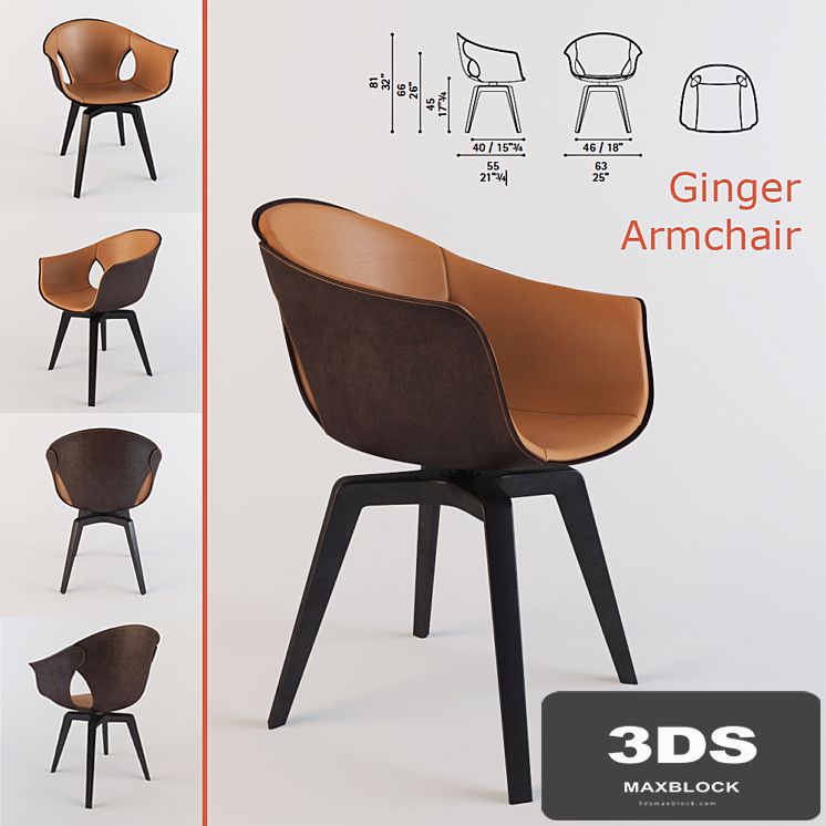 Armchair Ginger Poltrona Frau