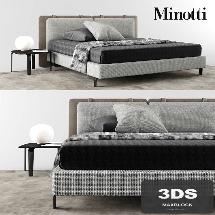 Bed Minotti Tatlin "Soft"