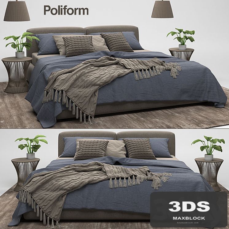 Bolton bed Poliform