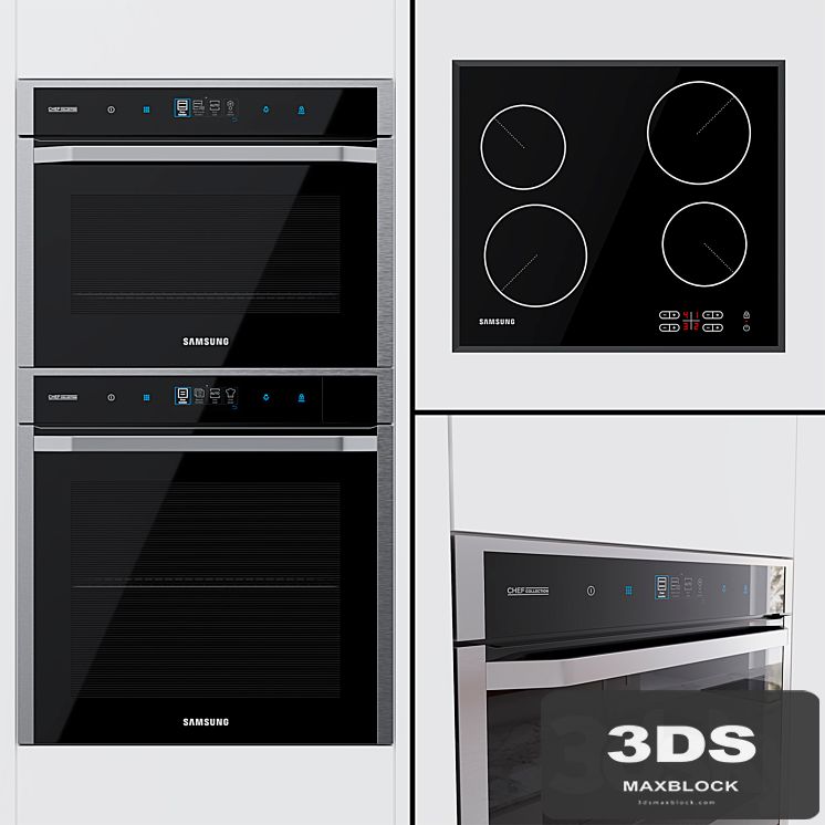 Samsung Chef Collection - oven NV73J9770RS, compact oven NQ50J9530BS and hob C61R1AAMST