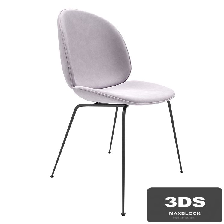 Gubi Beetle Dining Chair Velvet (Fully Upholstered Conic base)
