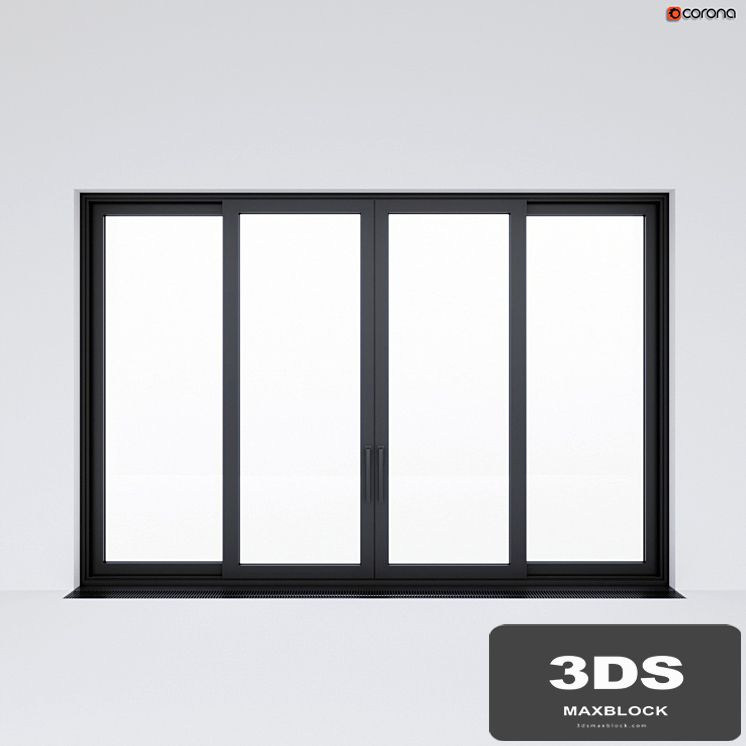 Sliding aluminum window (door) 2