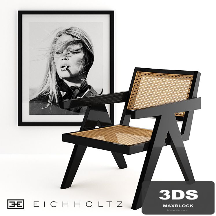 Eichholtz Chair Adagio, Print Brigitte Bardot
