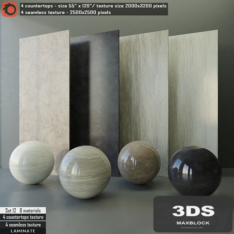 Laminate countertops & Seamless texture Set 12