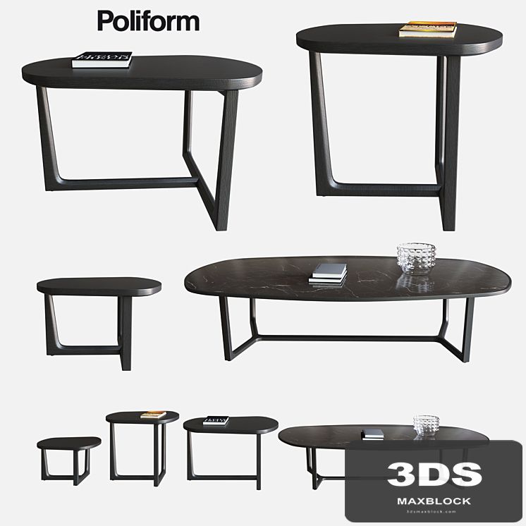 POLIFORM COFFEE TABLES TRIDENTE