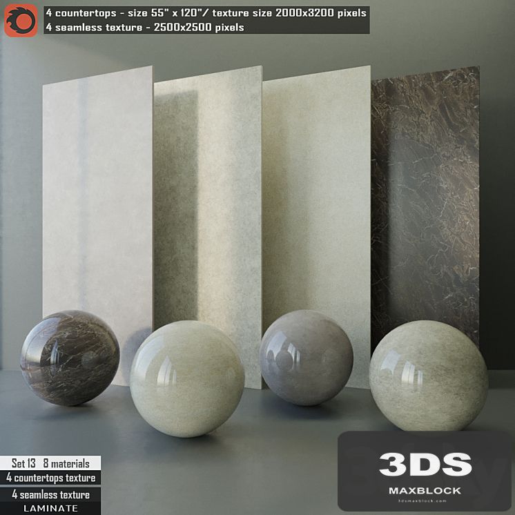 Laminate countertops & Seamless texture Set 13